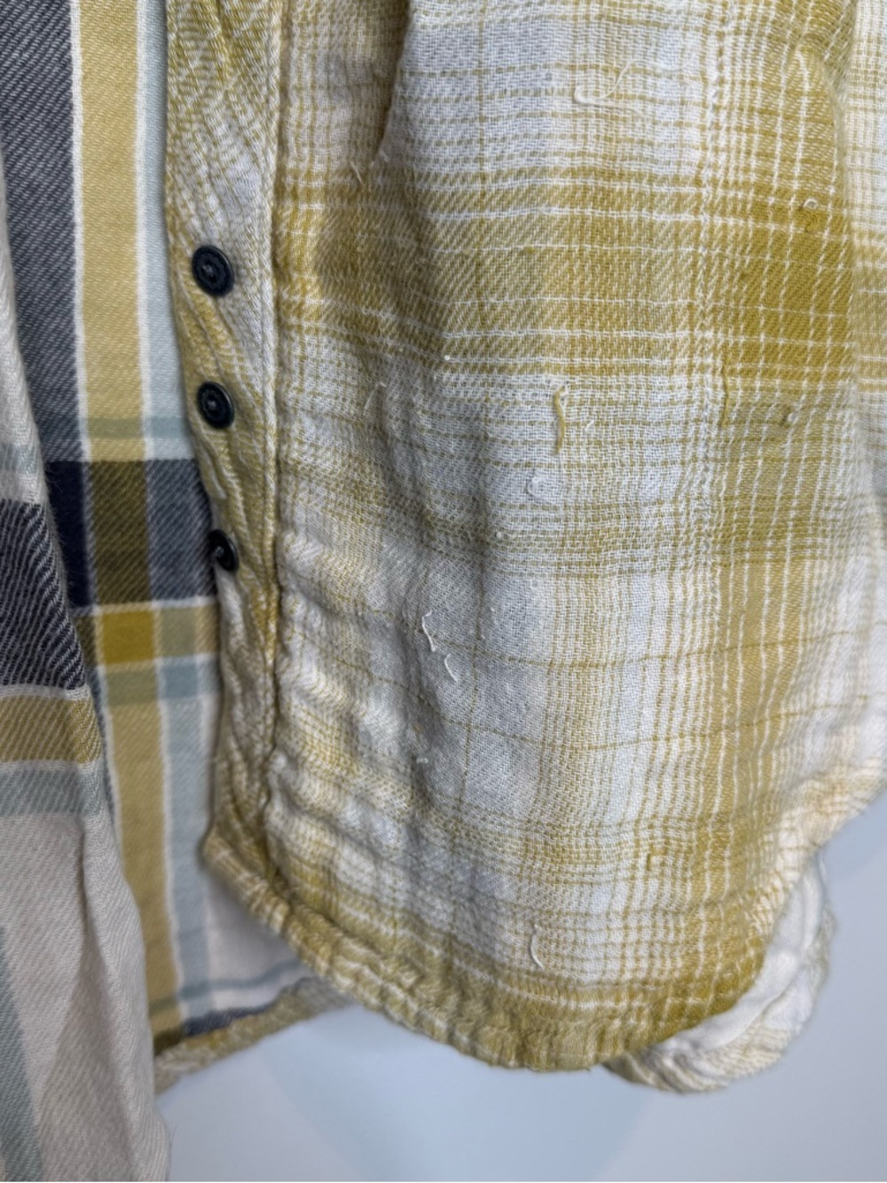 Free People Double Dip Flannel Button Down Top - Picture 5 of 10